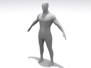 base maschio ad alta risoluzione Modello 3D