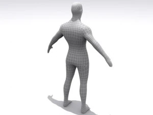 base maschio ad alta risoluzione Modello 3D