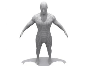 base maschio ad alta risoluzione Modello 3D