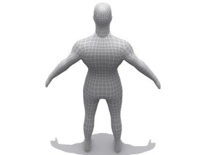 base maschio ad alta risoluzione Modello 3D