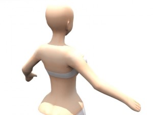 high resolution curvy anime 3D Model