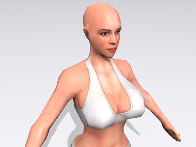 perempuan Model 3D .c4d .max .obj .3ds .fbx .stl .blend