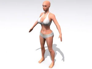 perempuan Model 3D