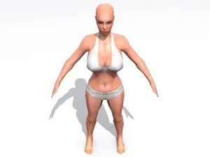 perempuan Model 3D