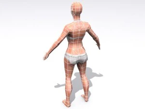 perempuan Model 3D
