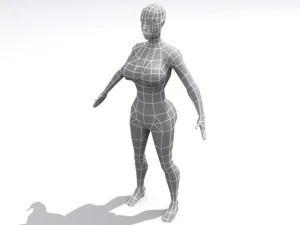 perempuan Model 3D