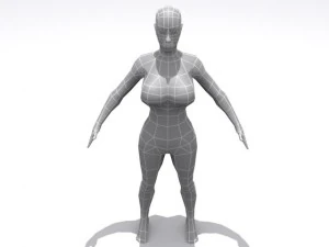 weibliche Basis 3D Modell