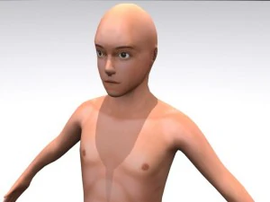 bocah resolusi tinggi Model 3D