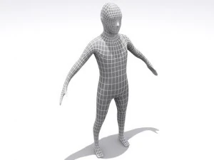 high resolution boy 3D Model