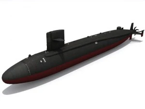 ssn637 sturgeon 3D Model