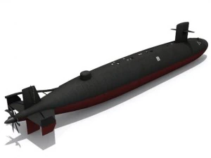 ssn637 sturgeon 3D Model