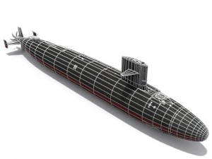ssn637 sturgeon 3D Model
