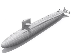ssn637 sturgeon 3D Model
