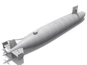 ssn637 sturgeon 3D Model