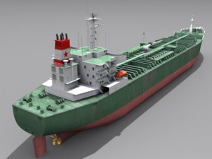 oil tanker vessel 3D Model