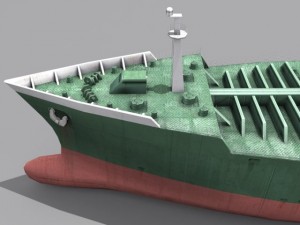 oil tanker vessel 3D Model