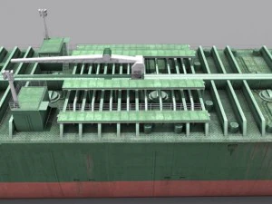 oil tanker vessel 3D Model
