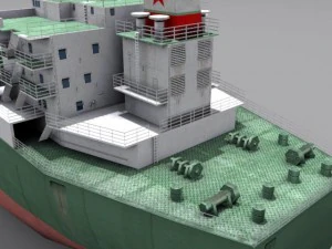 oil tanker vessel 3D Model