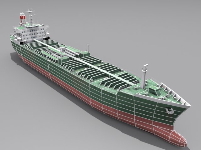 Oil Tanker Vessel 3D Model in Commercial 3DExport