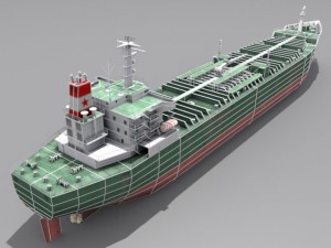 oil tanker vessel 3D Model