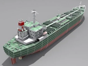 oil tanker vessel 3D Model