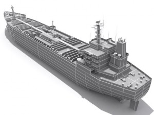 oil tanker vessel 3D Model