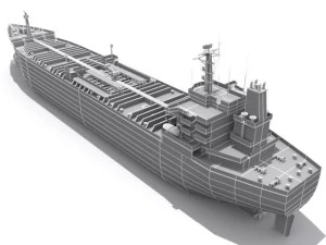oil tanker vessel 3D Model