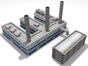 refinery set Modello 3D