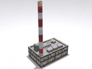 refinery set Modello 3D