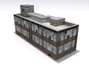 refinery set Modello 3D