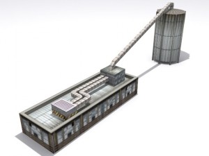refinery set Modello 3D