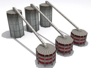 refinery set 3D Model