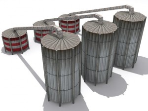 refinery set Modello 3D
