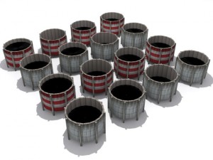 refinery set Modello 3D
