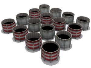 refinery set Modello 3D