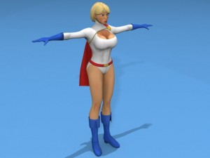 power girl 3D 모델