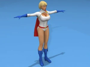 power girl 3D Model