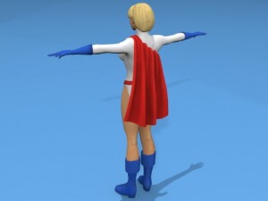 power girl 3D 모델