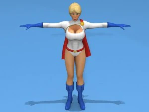 power girl 3D Model