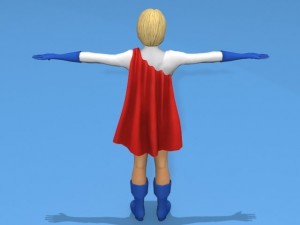 power girl 3D 모델