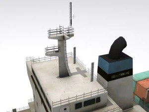 cargo container ship 3D Model