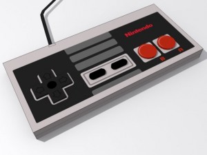 nintendo entertainment system controller 3D-Modell
