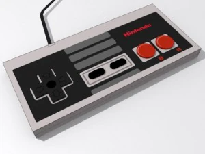 Nintendo eğlence sistemi denetleyicisi 3D Model