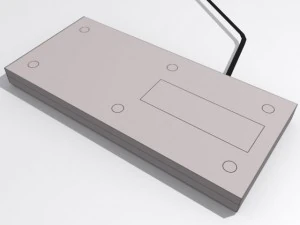 controlador del sistema de entretenimiento nintendo Modelo 3D