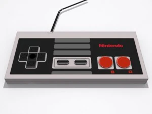 controlador del sistema de entretenimiento nintendo Modelo 3D