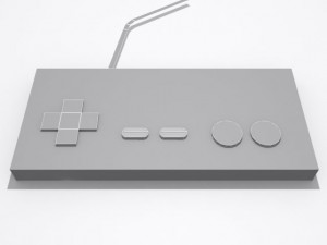 nintendo entertainment system controller 3D Model