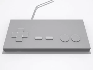 controlador del sistema de entretenimiento nintendo Modelo 3D