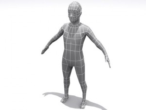 rigged character collection Modello 3D