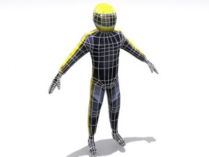 rigged character collection Modello 3D