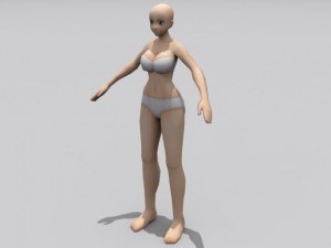 rigged character collection Modello 3D
